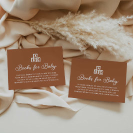 Informações Livros Modernos para Cartão de Bebê