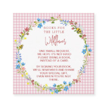 Livros Para A Pequena Flor Selvagem - Cartão De Al