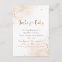 Livros para Cartão de Bebê com Coração Minimal – R