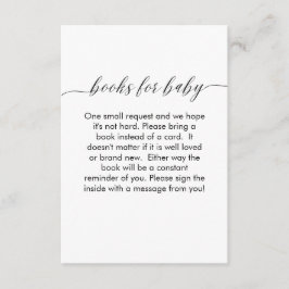 Informações Livros Para Cartão De Bebê Simples Moderno E Minim