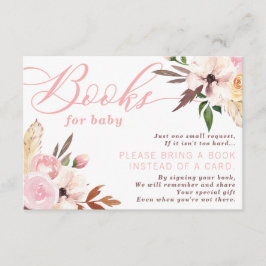 Informações Livros para Cartão de Bebê, Watercolor Floral