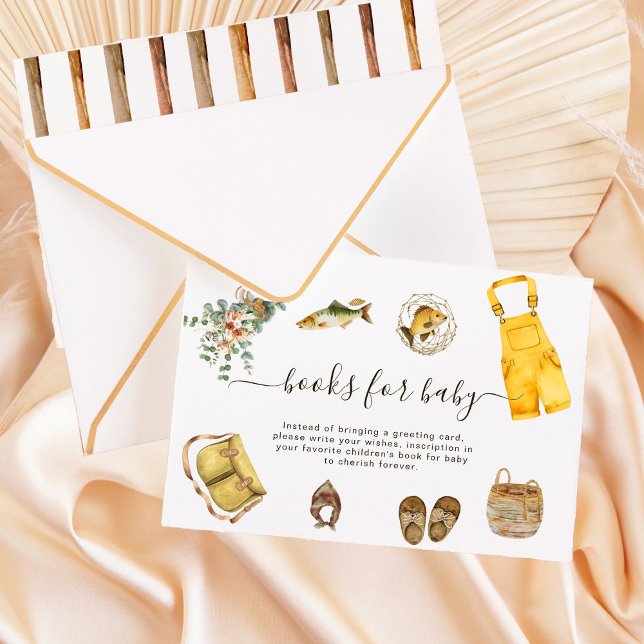 Informações Livros Rustic Little Fish para Cartão de Bebê (Criador carregado)