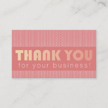 Obrigado pelo cartão de gabinete de empresa