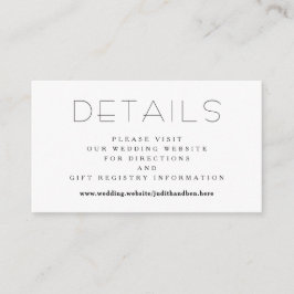 Informações Pequenos detalhes Cartão de Gabinete de Site de Ca