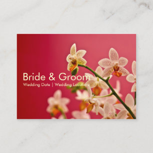 Informações Red Orchid ・ Cartão de visita do Site de Casamento