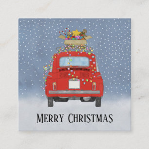 Informações Red Retro Carro com presentes de Natal Cartão de F