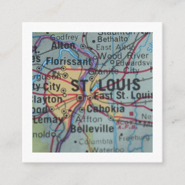 Informações Rua Louis, mudamos o novo cartão de endereço (Frente)