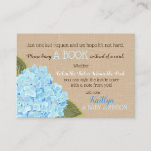 Informações Rustic Blue Hydrangeas Lê Cartão De Livro