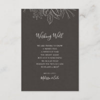 Rustic Winter | Cartão de Desenho de Casamento de 