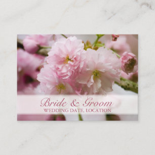 Informações Sakura - Cartão de visita do website de casamento