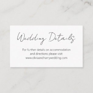 Informações Site de Cartão de Envio com Estilo de Letra Manual