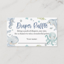 Informações Sob o Cartão de Raffle de Fralda Marítima para um 