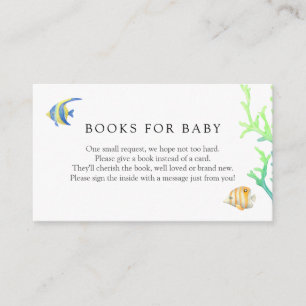 Informações Sob o Sea Ocean Books para Cartão de Recepção