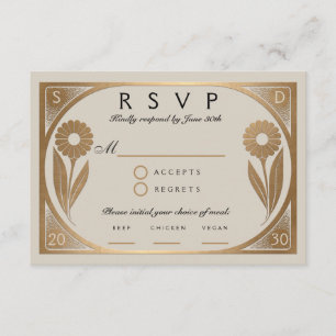 Informações SOLARA I: Cartão RSVP de Casamento