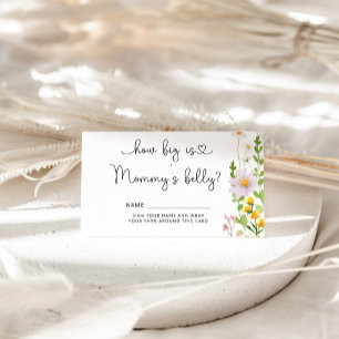 Informações Wildflower: tamanho do cartão de campainhas de mam