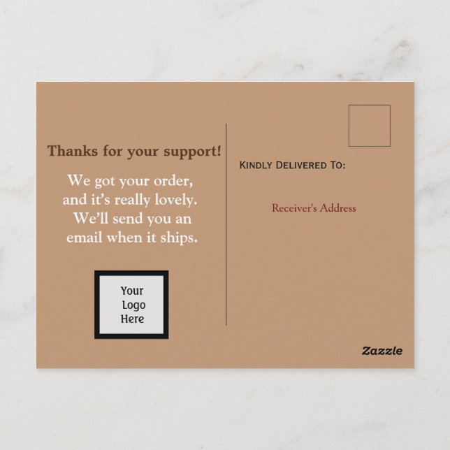 Informar sobre o cartão postal enviado (Verso)