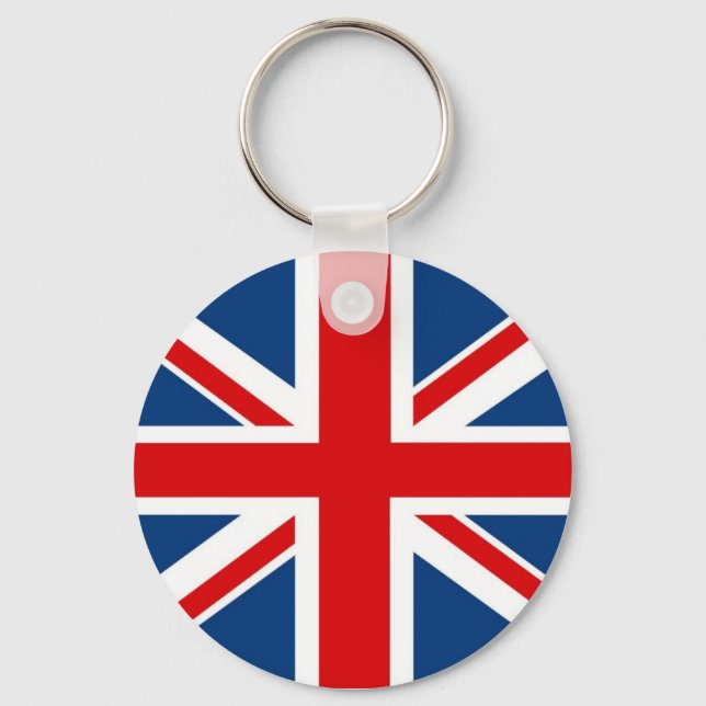 Inglaterra Union Jack / British Flag Chaveiro (Frente)