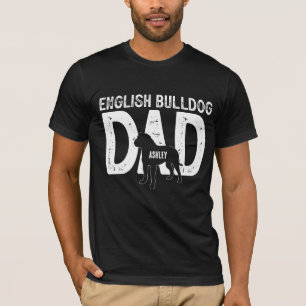 Inglês Bulldog Dog Pai Puppy Pai T-Shirt