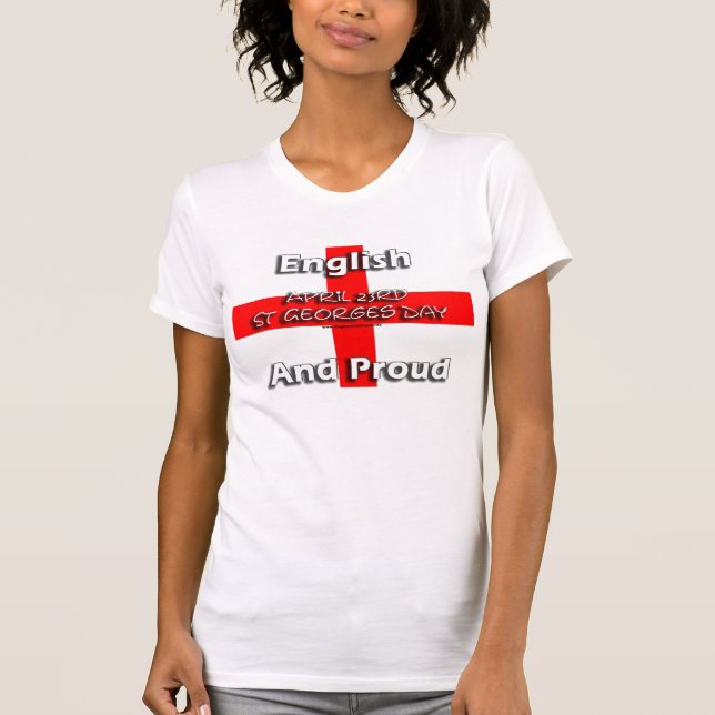 Inglês e orgulhoso - t-shirt das senhoras (Frente)