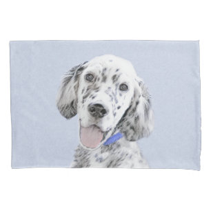 Inglês Setter Blue Belton pintando arte canina