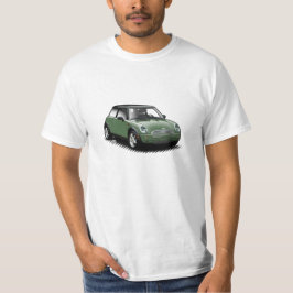 Ingleses que competem o mini t-shirt moderno verde
