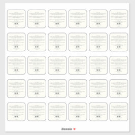 Ingredientes de Produtos de Beleza Adesivo 2 poleg