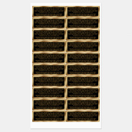 ingredientes impermeáveis etiquetas retângulo pret