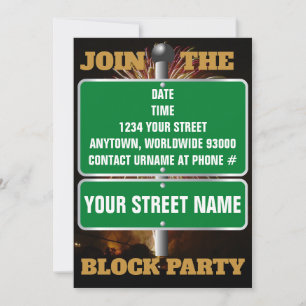 Ingressar Personalizado nos Convites de festas de