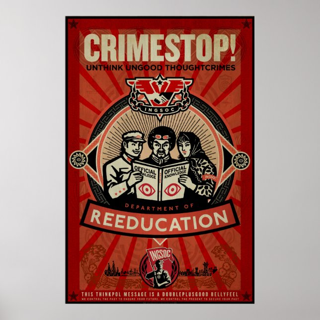 INGSOC 1984 ThoughtCrime Impressão (Frente)