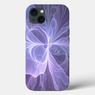 Iniciais de Arte Fractal Purple Abstrato Modern