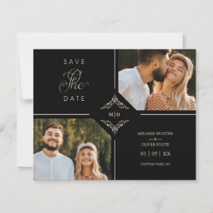 Iniciais De Casamento De Flores Sofisticadas No Or