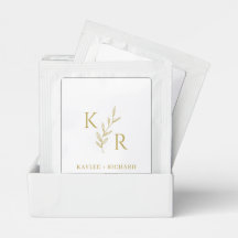 Iniciais de Folha Favoritos de Festa de noivado de