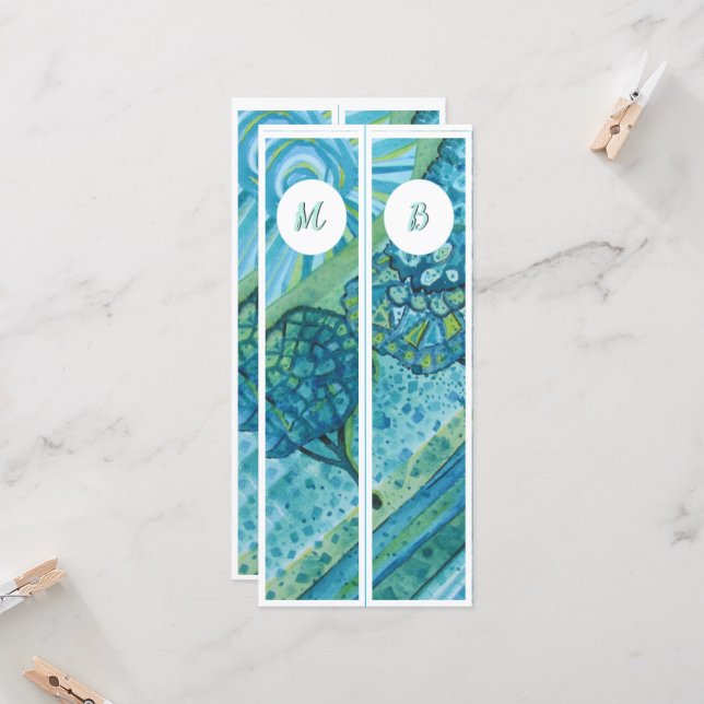 Iniciais de Monograma com dois marcadores (Frente/Verso In Situ)