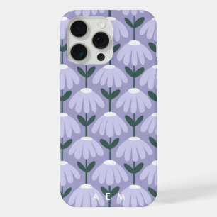 Iniciais de Monograma Inferior Heather Floral Vint
