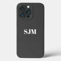 Iniciais de monograma personalizado de cinzas de c