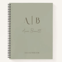 Iniciais de Monograma Personalizado Moderno Nome S