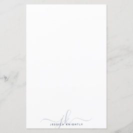 Iniciais de Na moda Moderno Marinho Mínimo Azul