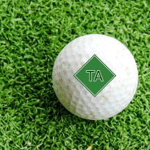 Iniciais minimalistas em verde