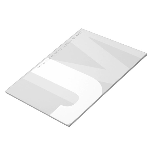 Iniciais Modernos Da Mesa Do Bloco De Notas (Inclinado)