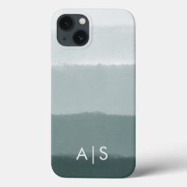 Iniciais Monogramadas Elegantes Limed Spruce Ombre