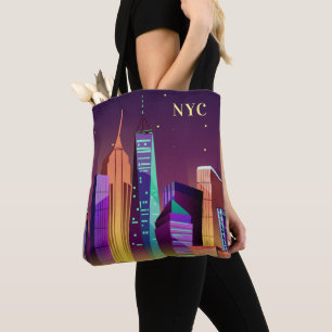 Iniciais personalizadas bolsas do New York Illustr