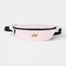 Inicial Dourada Personalizada l Rosa Bege Feminino