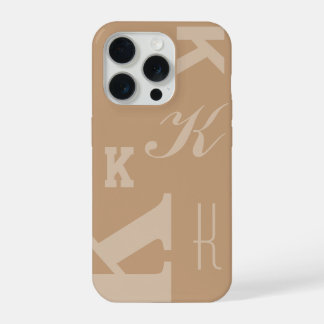 Inicial Personalizada Bege, Escolha Sua Letra Mono