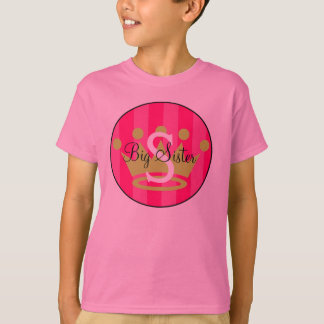 Inicial V 3 da camisa da coroa da irmã mais velha