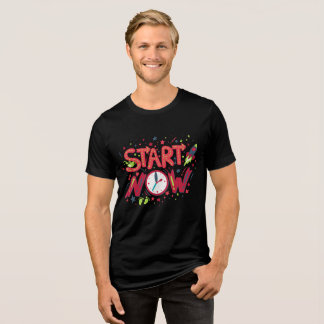 Iniciar agora design t-shirt