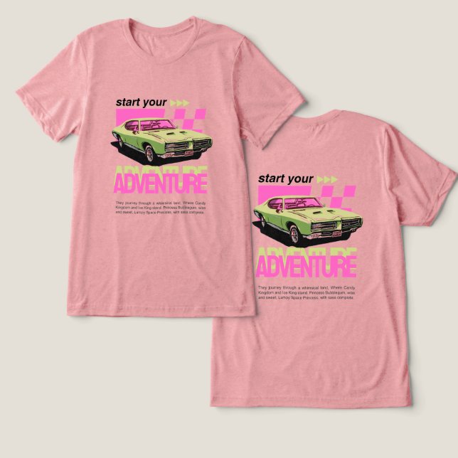 Iniciar Sua Camiseta Adventure T (Design Frente e Verso)