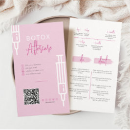 Injeções de Botox Após o horário do cartão de cuid