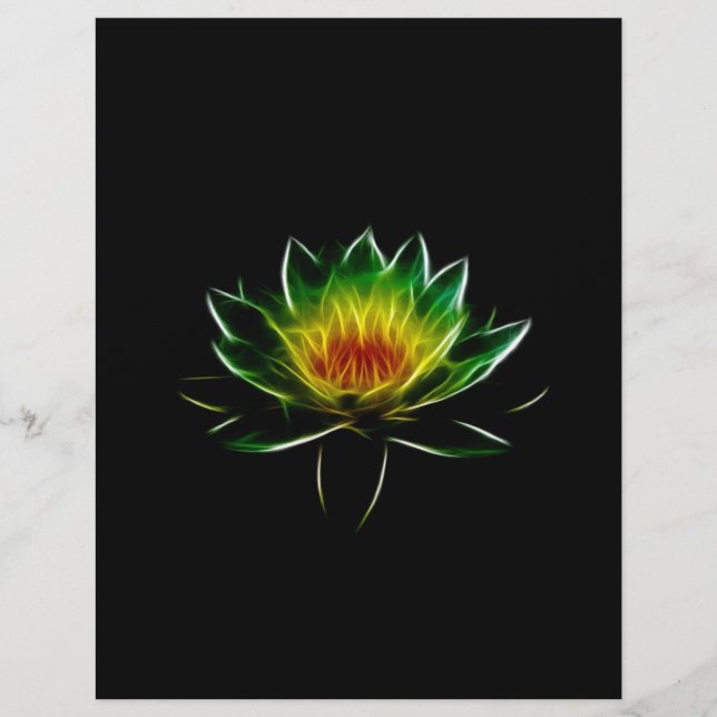 Inner Light l Lotus Abstrato Art (Frente)