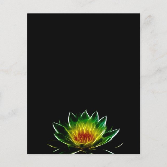 Inner Light l Lotus Abstrato Art (Frente)