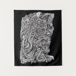 Innerbeastman, tinta desenhando tapeçaria escura